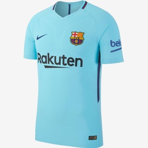 Футбольная футболка для детей Barcelona Гостевая 2017/18 (рост 140 см)