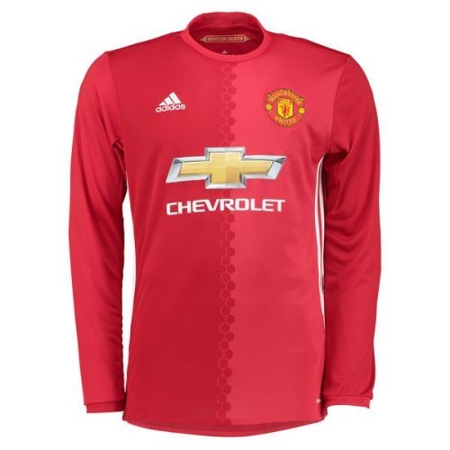 Футбольная футболка Manchester United Домашняя 2016/17 лонгслив L(48)