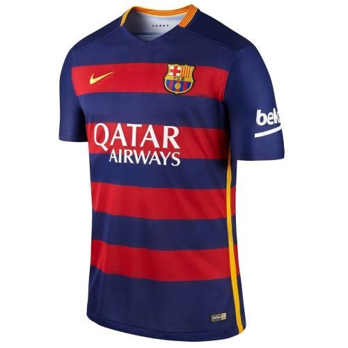 Футбольная футболка для детей Barcelona Домашняя 2015/16 (рост 140 см)