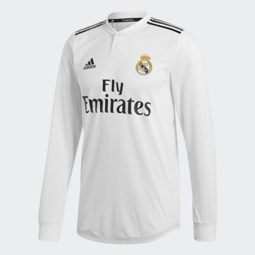 Футбольная футболка Real Madrid Домашняя 2018/19 лонгслив 3XL(56)
