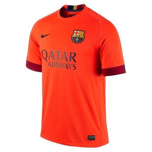 Футбольная футболка для детей Barcelona Гостевая 2014/15 (рост 164 см)