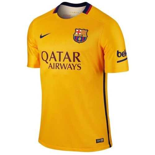 Футбольная футболка для детей Barcelona Гостевая 2015/16 (рост 164 см)